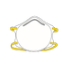 An illustration of a N95 mask.